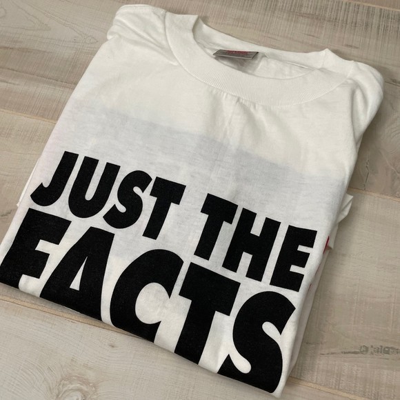 VTG Oneita “Just the facts man” Single Stitch Shirt Size XL - Picture 6 of 6